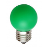 Лампа светодиодная LB-37 E27 220В 1Вт зеленый цвет 25117