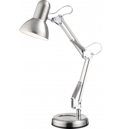 Настольная лампа Globo 24891, матовый никель, E27, 1x40W