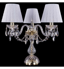 Настольная лампа декоративная Bohemia Ivele Crystal 5706 1406L/3/141-39/G/SH13-160
