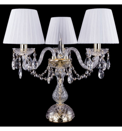 Настольная лампа декоративная Bohemia Ivele Crystal 5706 1406L/3/141-39/G/SH2-160