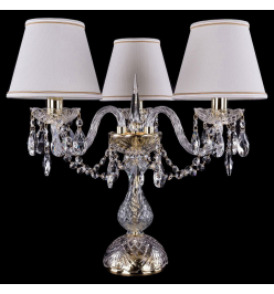 Настольная лампа декоративная Bohemia Ivele Crystal 5706 1406L/3/141-39/G/SH40A-160