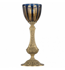 Настольная лампа декоративная Bohemia Ivele Crystal 7100 71100L/15 FP P1 Amber-Blue/H-1H