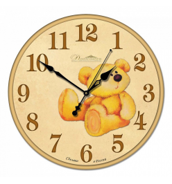Настенные часы (33x33x4 см) Медвежонок 01-009