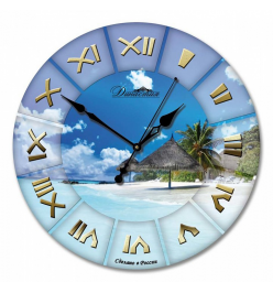 Настенные часы (33x33x4 см) Море 01-019