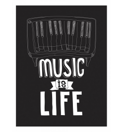 Картина (30х40 см) Music is life HE-101-210