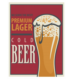Картина (30х40 см) Cold beer ME-105-323