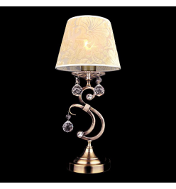 Настольная лампа декоративная 1448/1T античная бронза Strotskis