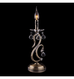 Настольная лампа декоративная 12505/1T античная бронза Strotskis