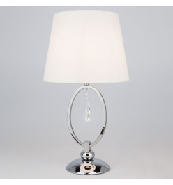 Настольная лампа декоративная Eurosvet Madera 01055/1 хром/прозрачный хрусталь Strotskis