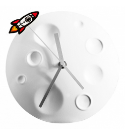 Настенные часы (20 см) Rocket Moon SK CLOCKMOON1