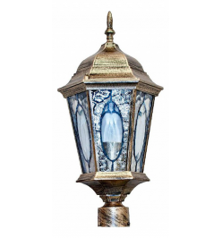 Наземный низкий светильник Витраж с овалом 11329