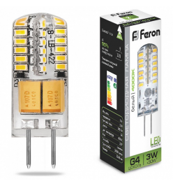 Лампа светодиодная Feron Saffit LB-422 G4 3Вт 4000K 25532