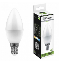 Лампа светодиодная Feron LB-570 E14 9Вт 4000K 25799