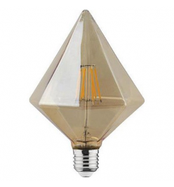 Лампа светодиодная Horoz Electric Rustic Crystal E27 6Вт 2200K HRZ00002377