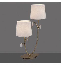 Настольная лампа декоративная Andrea Cuero Satinado 6338