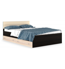Кровать полутораспальная Виктория-МБ с матрасом 2000х1400