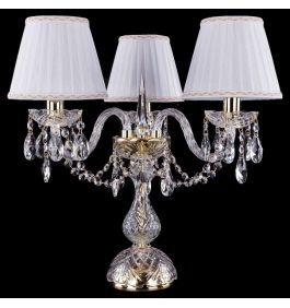 Настольная лампа декоративная Bohemia Ivele Crystal 5706 1406L/3/141-39/G/SH2A-160