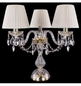 Настольная лампа декоративная Bohemia Ivele Crystal 5706 1406L/3/141-39/G/SH3-160