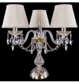 Настольная лампа декоративная Bohemia Ivele Crystal 5706 1406L/3/141-39/G/SH3A-160