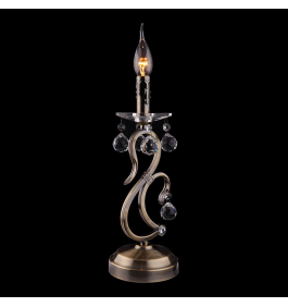 Настольная лампа декоративная 12505/1T античная бронза Strotskis