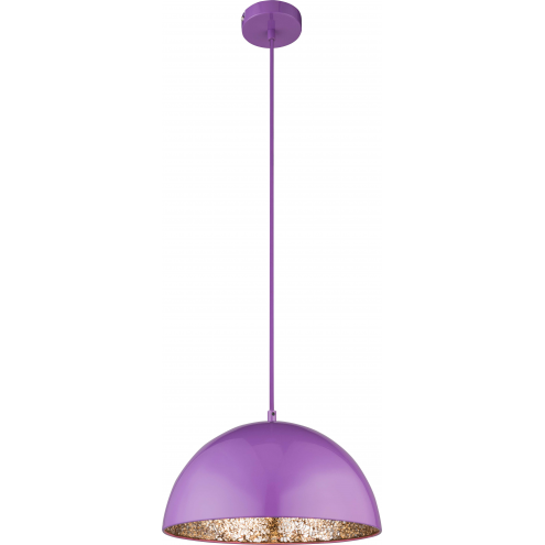 Светильник подвесной Globo 15166L, фиолетовый, E27, 1x60W