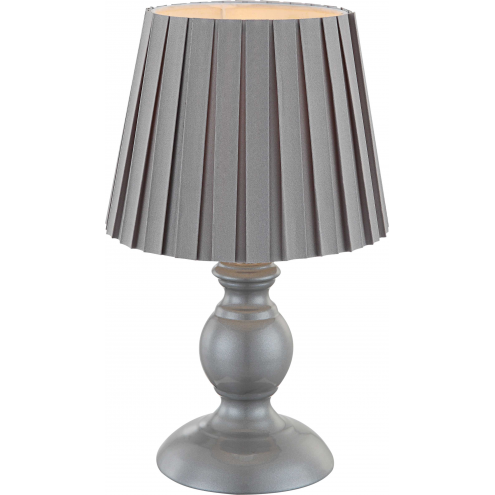 Настольная лампа Globo 21691, серый, E14, 1x40W