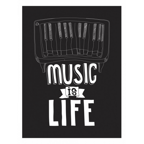 Картина (30х40 см) Music is life HE-101-210